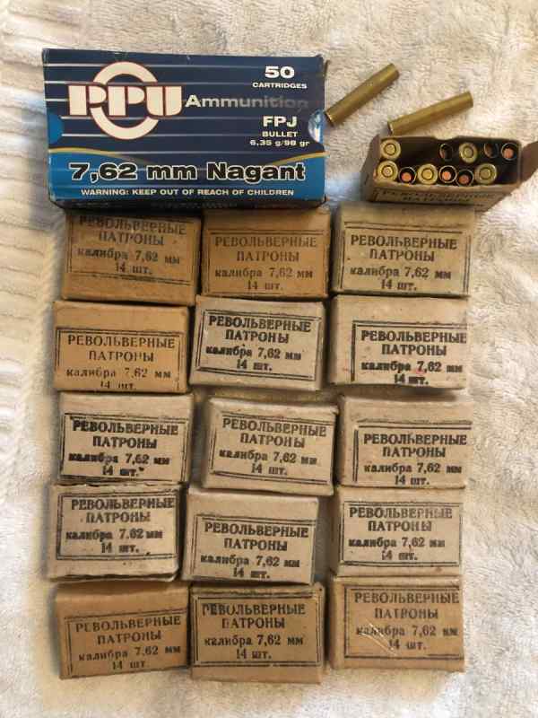 Russian 7.62x38r NAGANT Revolver Ammo 273 rounds