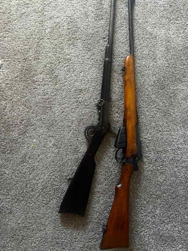 Burnside Carbine 5th model and British No4 Mk1 303